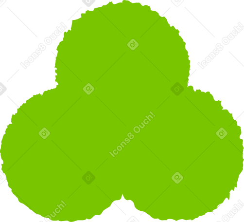 trefoil green PNG, SVG