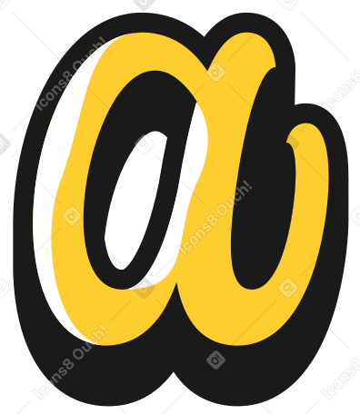 lowercase letter a Illustration in PNG, SVG