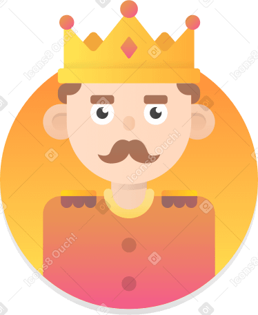 king Illustration in PNG, SVG