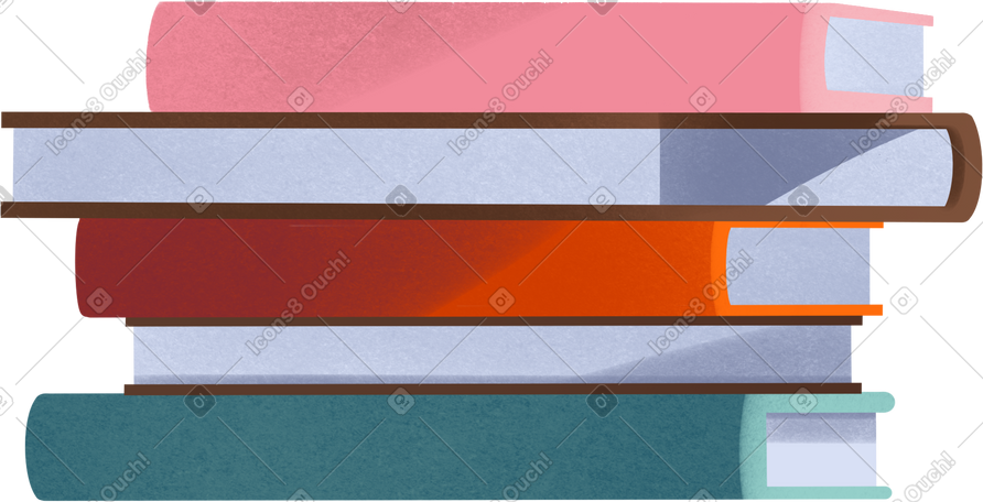 stack of books PNG, SVG