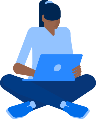 yoga girl with laptop PNG, SVG