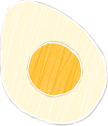 cut boiled egg PNG, SVG