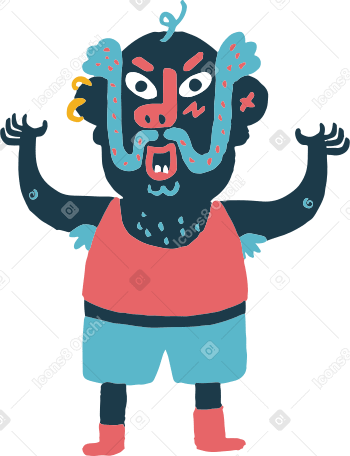 angry man PNG, SVG