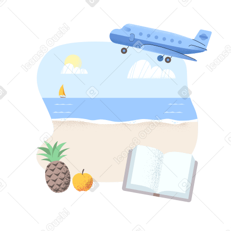 Summer diary Illustration in PNG, SVG