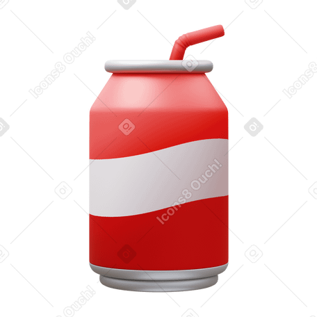 3D soda can PNG, SVG