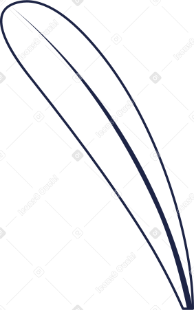 leaf line Illustration in PNG, SVG