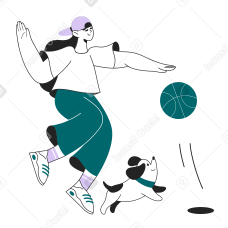 Jugando al baloncesto PNG, SVG