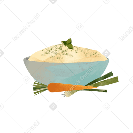 Vegetable puree Illustration in PNG, SVG