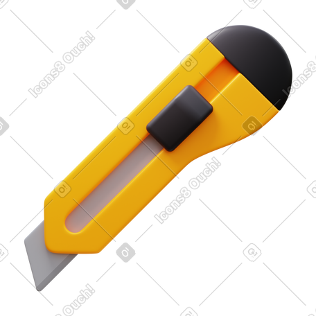 3D stanley knife PNG, SVG