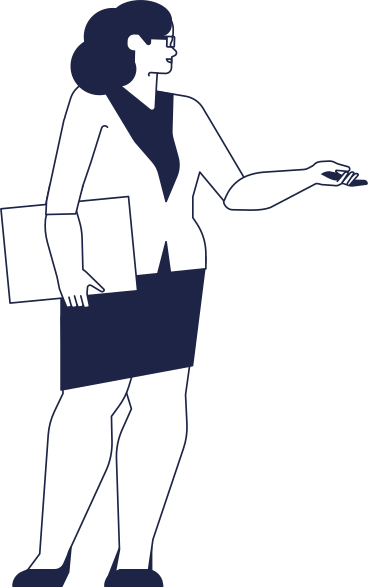 woman lawyer with folder of documents PNG, SVG