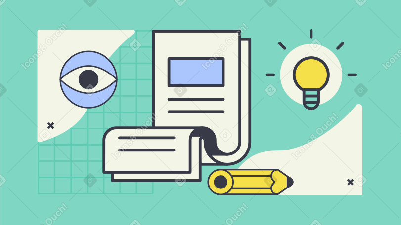Writing Illustration in PNG, SVG