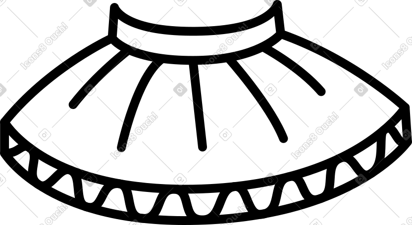 Tutu skirt PNG, SVG