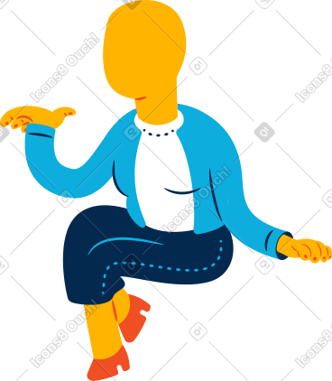 Old woman sitting PNG, SVG