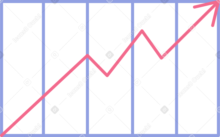 graph growing Illustration in PNG, SVG
