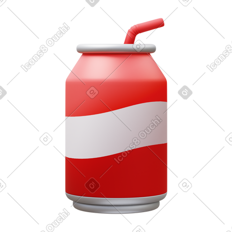 3D soda can PNG, SVG