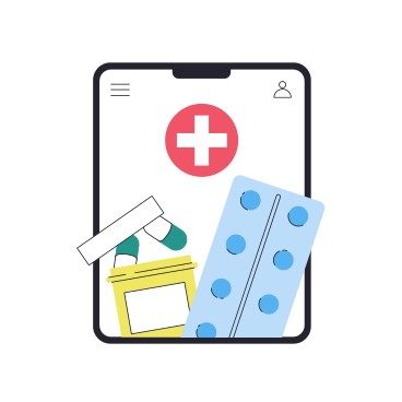 Medizinische app auf dem tablet PNG, SVG