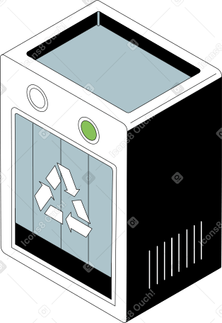 recycling machine Illustration in PNG, SVG