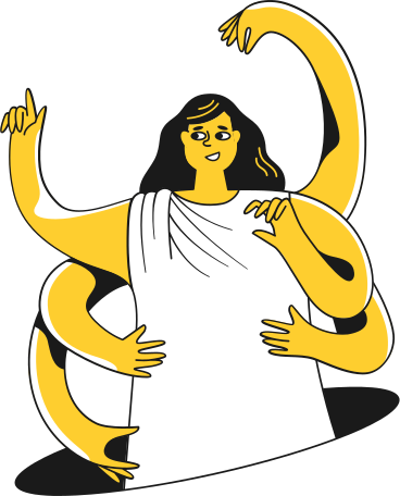 woman in a robe Illustration in PNG, SVG