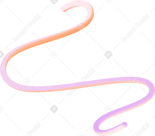 Linha lilás-laranja PNG, SVG
