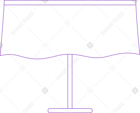 table with tablecloth PNG, SVG