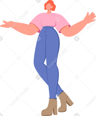 mujer con los brazos extendidos PNG, SVG