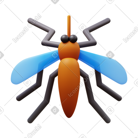 3D mosquito PNG, SVG