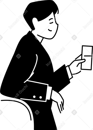 man with a glass PNG, SVG