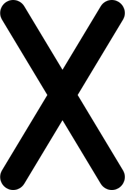 文字x のpngとsvgでのイラスト イメージ