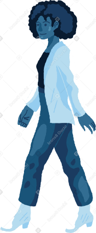 woman walking Illustration in PNG, SVG