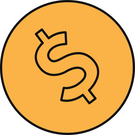 dollar gold coin Illustration in PNG, SVG