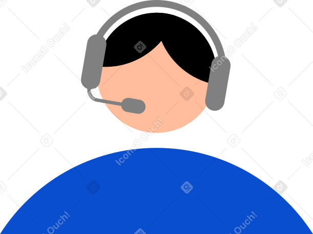 Joven con auriculares PNG, SVG