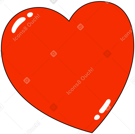 big heart PNG, SVG