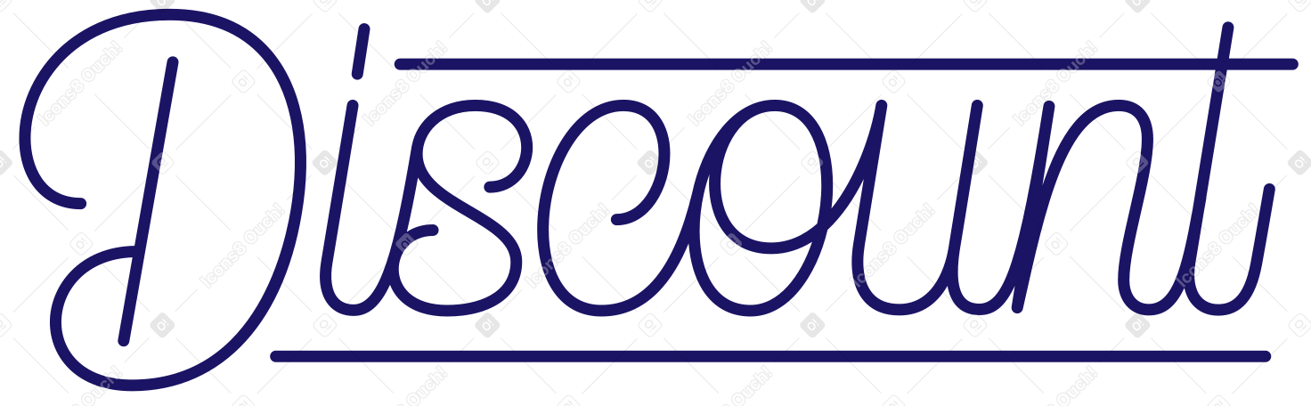 lettering discount Illustration in PNG, SVG