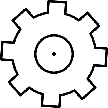 white gear PNG, SVG