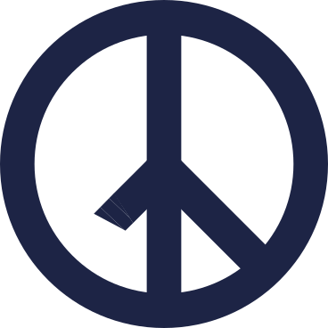 pacifist peace sign painted with graffiti PNG, SVG