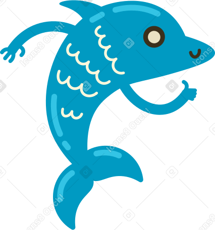 дельфин в PNG, SVG