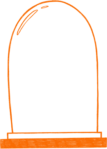 orange transparent flask PNG, SVG