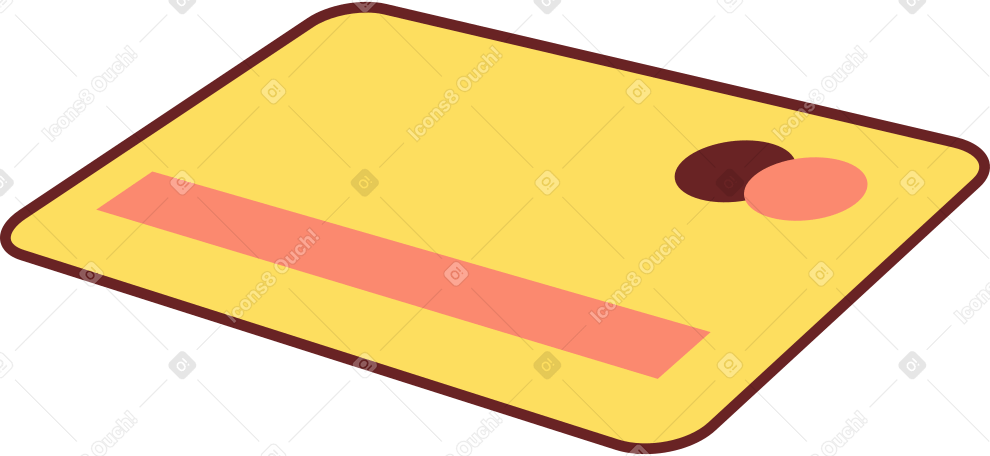 Carte bancaire jaune PNG, SVG