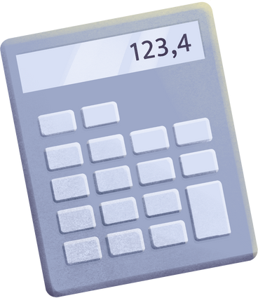 calculator with numbers PNG, SVG