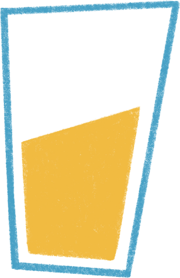 glass with yellow juice PNG, SVG