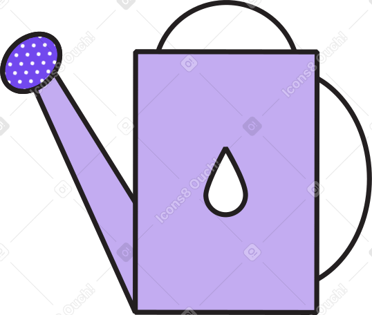watering can with a drop Illustration in PNG, SVG