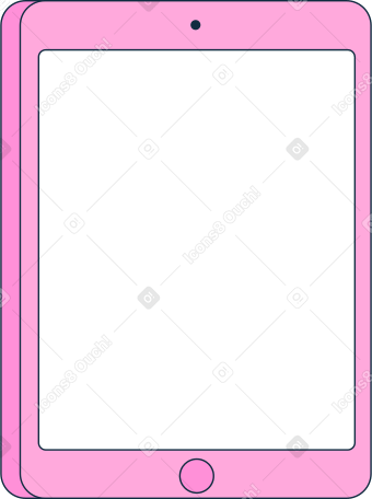 ipad Illustration in PNG, SVG