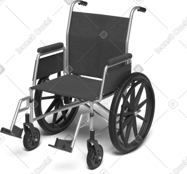 Wheelchair left view PNG, SVG