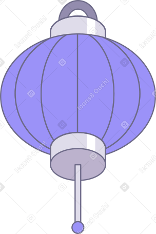 violet chinese lantern PNG, SVG