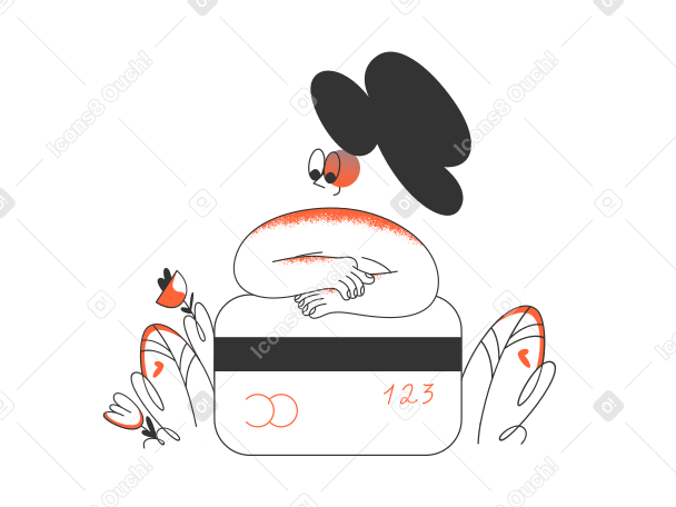 Credit card Illustration in PNG, SVG