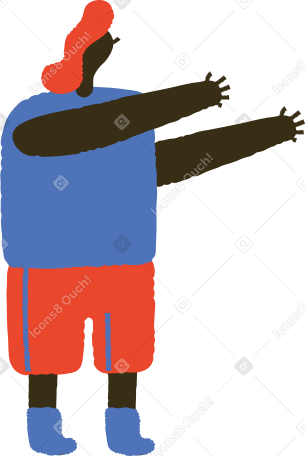 man holding something Illustration in PNG, SVG