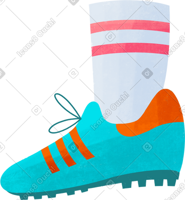 Human foot with sneakers PNG, SVG