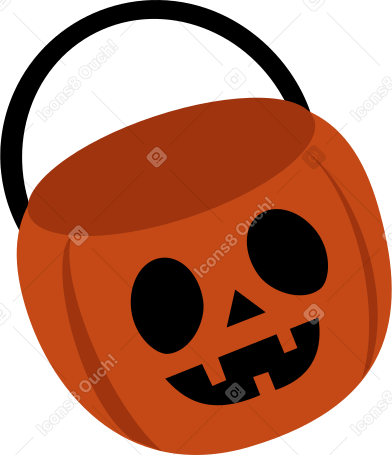pumpkin bag Illustration in PNG, SVG