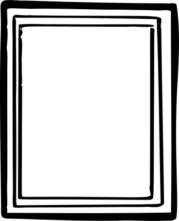 Grand cadre rectangulaire simple PNG, SVG