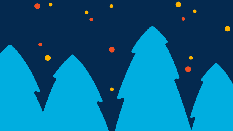 Winter forest Clipart illustration in PNG, SVG
